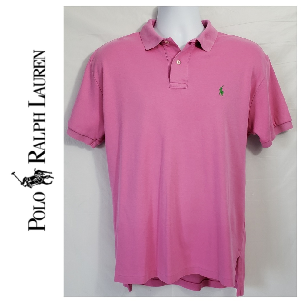 POLO RALPH LAUREN Medium Men's Pink Polo Shirt